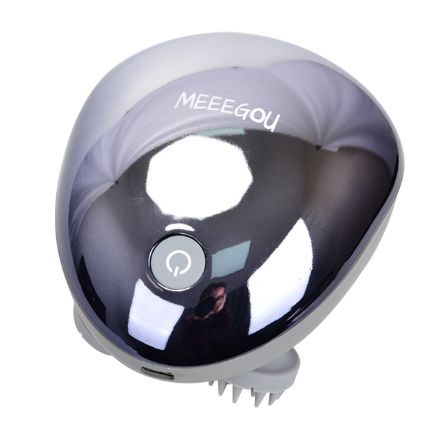  MEEEGOU Tragbares Mini-Kopfmassagegerät, IPX7 wasserdichtes kabelloses Massagegerät Octopus Head, zum Stressabbau der Kopfhaut 
